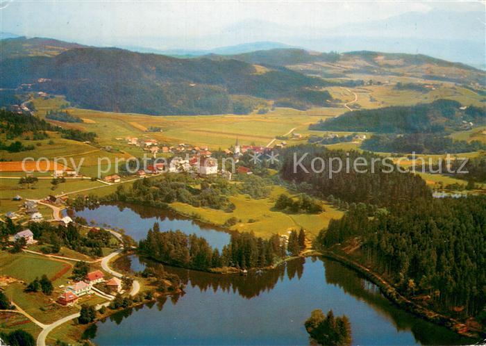 Moosburg Kaernten Fliegeraufnahme Umgebung Panorama m. See