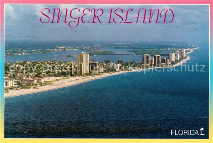 Singer Island Florida Fliegeraufnahme Palm Beach Shores
