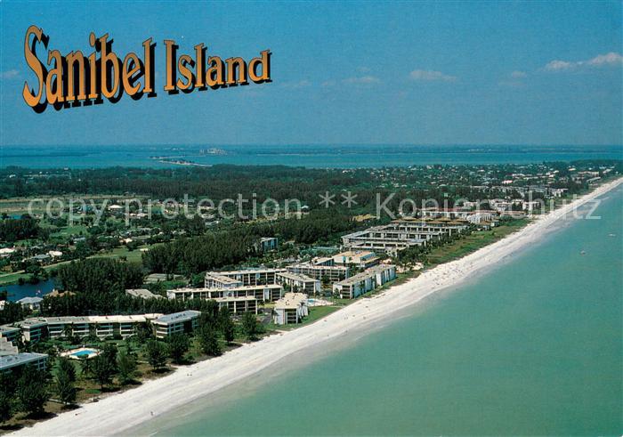 Sanibel Island Florida Fliegeraufnahme Condos and resorts