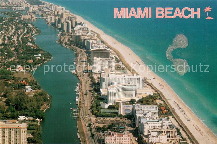 Miami Beach Fliegeraufnahme Hotels from Shawnee and Fontainebleau Hilton