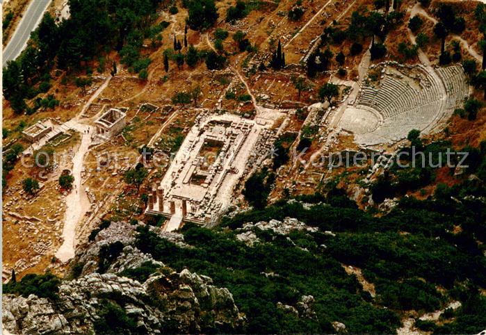 Delfi Delphi Fliegeraufnahme Ansicht der Phedriades Seite