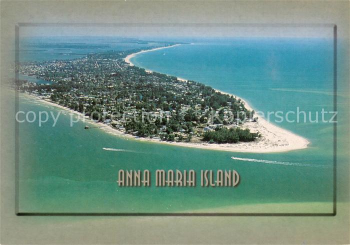 Anna Maria Island Florida Fliegeraufnahme Panorama with Tampa Bay