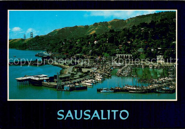 Sausalito California Sausalito with Golden Gate Bridge