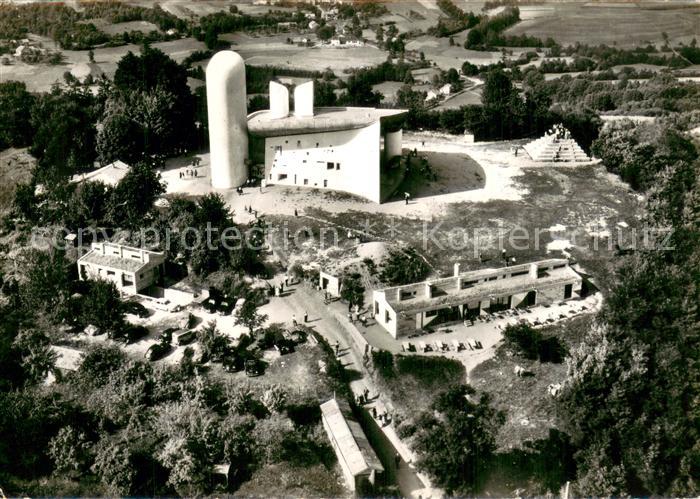 Ronchamp Haute Saone Fliegeraufnahme Chapelle du Notre-Dame du Haute
