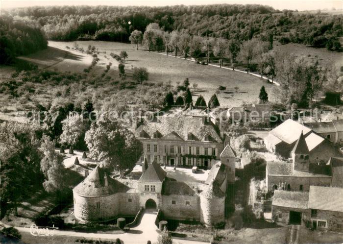 Villegusien-le-Lac Fliegeraufnahme l Hostellerie du Chateau de Prangey