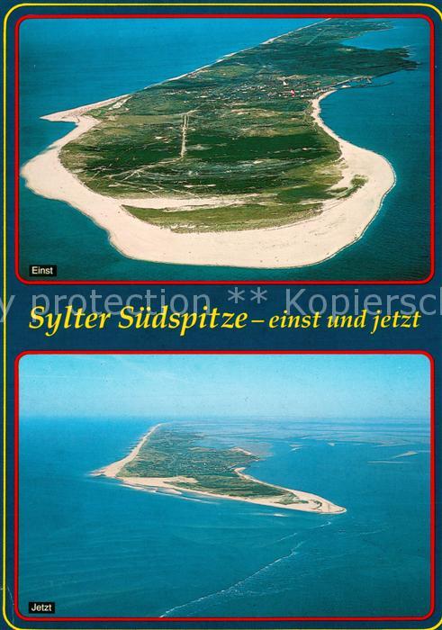 SYLT Insel Schleswig-Holstein Fliegeraufnahme Suedspitze