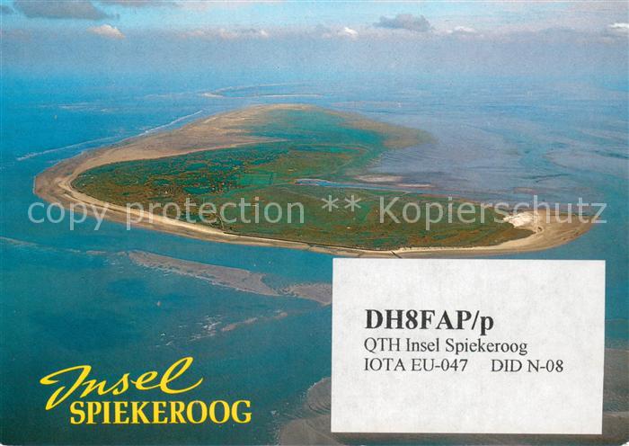Spiekeroog Nordseeinsel Fliegeraufnahme