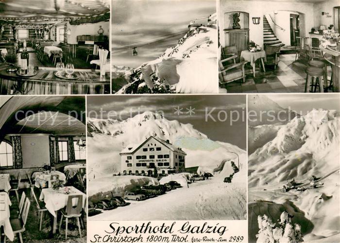 St Christoph Arlberg Sporthotel Galzig Theke Panorama Gastraeume