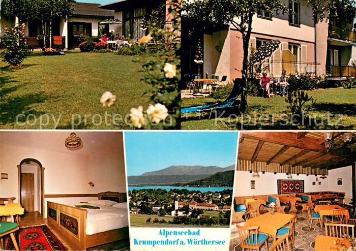Krumpendorf Woerthersee Pension Edeltraud und Inge Kneissl Garten Zimmer Gaststu