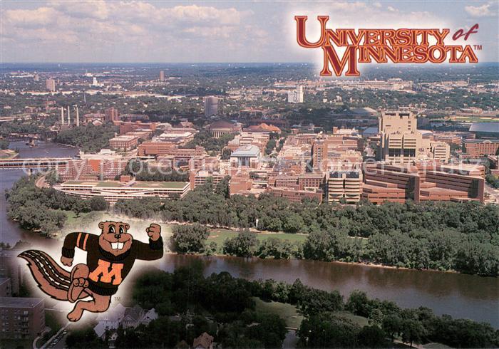 Minneapolis Minnesota The University of Minnesota Aerial view