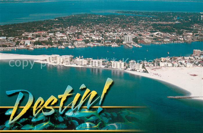 Destin Florida Overlooking East Pass and Destin Harbor with Chocktawhatchee Bay