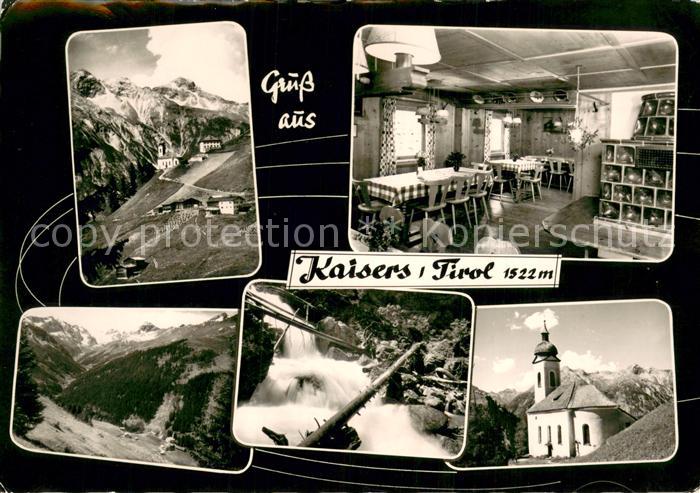 Kaisers Panorama Gasthaus Stube Wasserfall Kirche