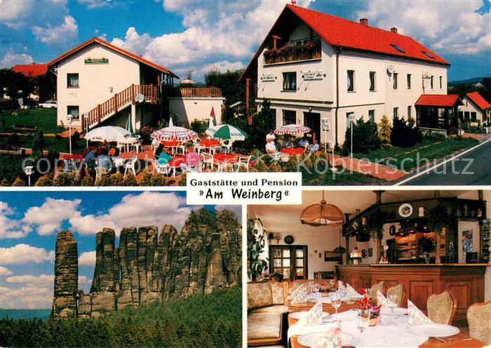 Mittelndorf Gaststaette Pension Am Weinberg Gaststube Elbsandsteingebirge