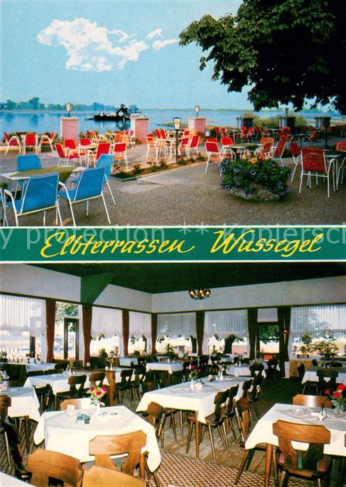 Wussegel Restaurant Cafe Elbterrassen Gastraum