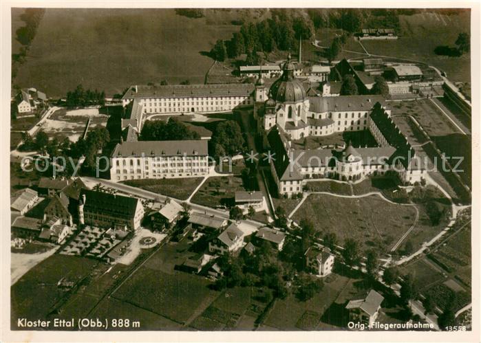 Ettal Kloster Ettal Fliegeraufnahme