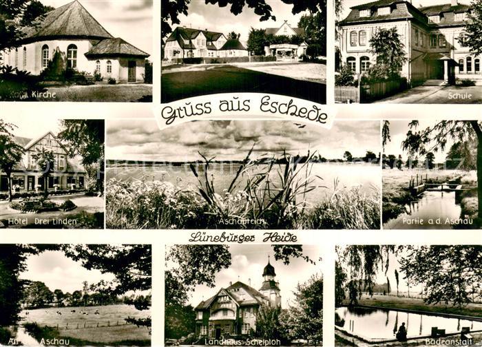 Eschede Kirche Schule Hotel Drei Linden Aschauteich Aschaupartien Landhaus Schel