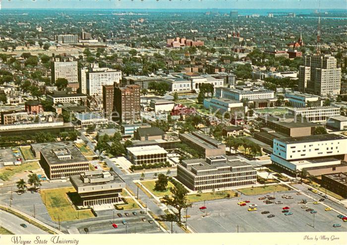 Detroit Michigan Wayne State University and Detroits Cultural Center