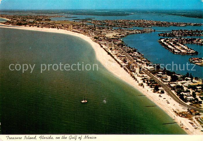 Treasure Island Florida on the Gulf of Mexico Air view