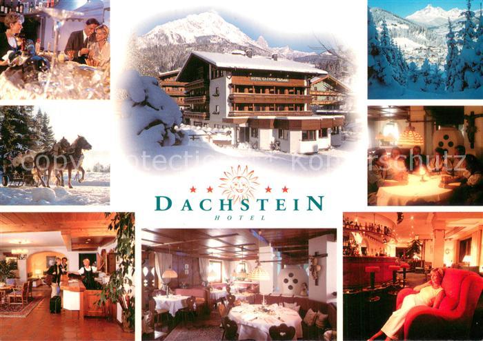 Filzmoos Hotel Dachstein Gastraeume Pferdeschlitten Panorama
