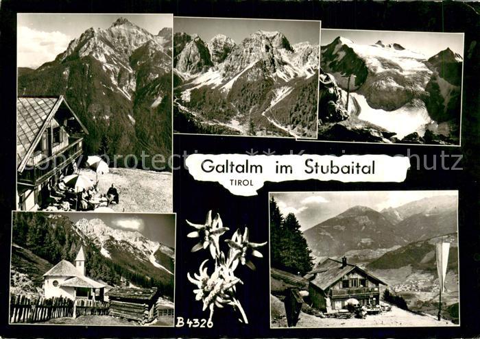 Stubaital Galtalm Details Kirche Panorama
