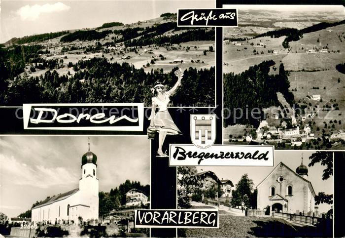 Doren Vorarlberg Panorama Kirchen Fliegeraufnahme