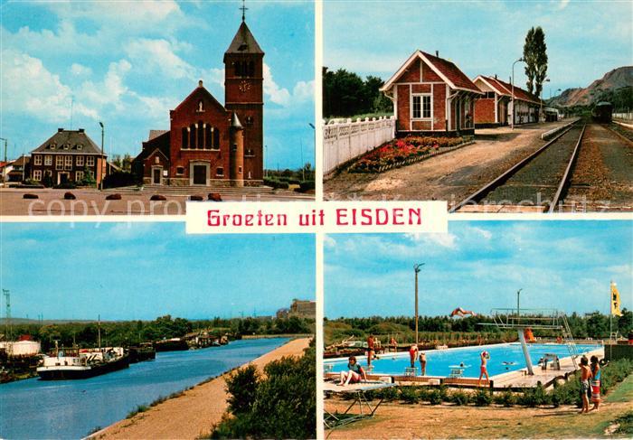 Eisden Boekhandel Senden Kanal Bahnhof Freibad