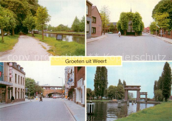 Weert  Netherlands Teilansichten Strasse Schleuse