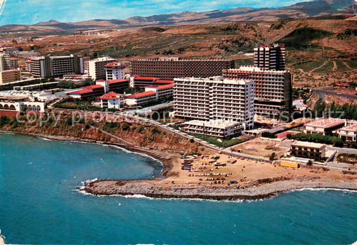 Playa del Ingles Sur de Gran Canaria Fliegeraufnahme