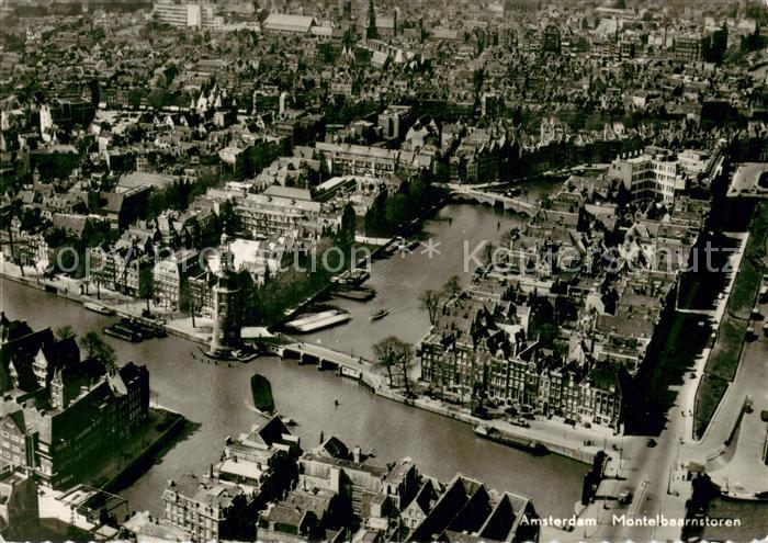 Amsterdam  NL Montelbaarnstoren Fliegeraufnahme