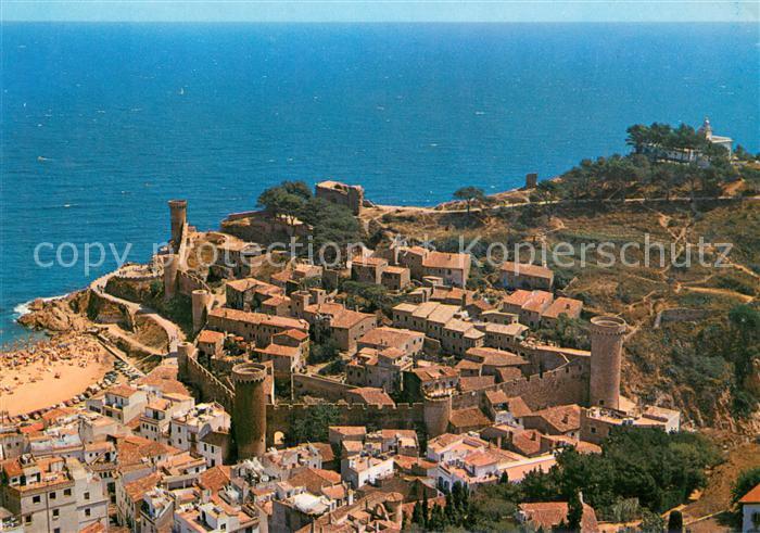 Tossa de Mar Vista aerea general de la Vila Vella