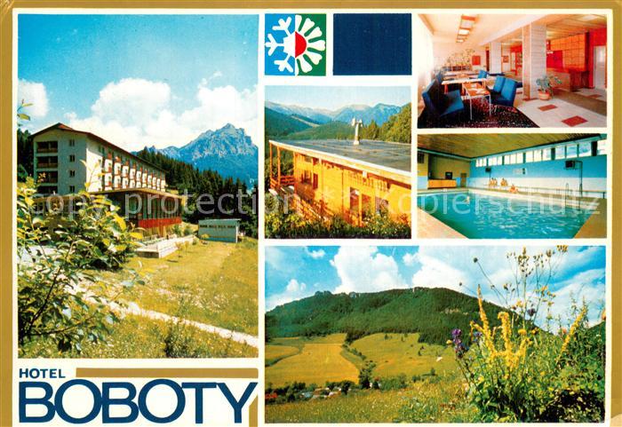 Mala Fatra SK Hotel Boboty Gastraum Hallenbad Panorama