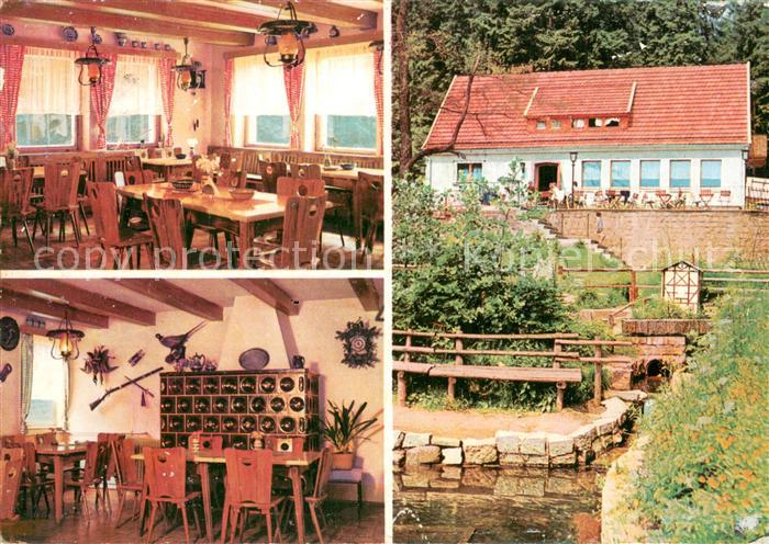 Leinefelde-Worbis Konsum Waldklause Koehlergrund Gastraeume Terrasse