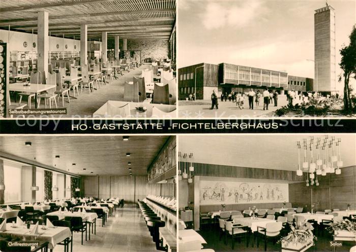 Annaberg-Buchholz Erzgebirge HO Gaststaette Fichtelberghaus Restaurant Grillrest
