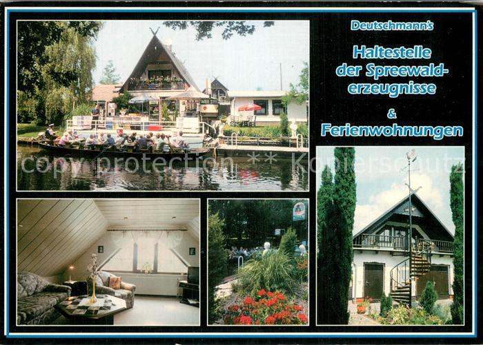 Luebben Spreewald Deutschmanns Haltestelle der Spreewalderzeugnisse und Ferienwo
