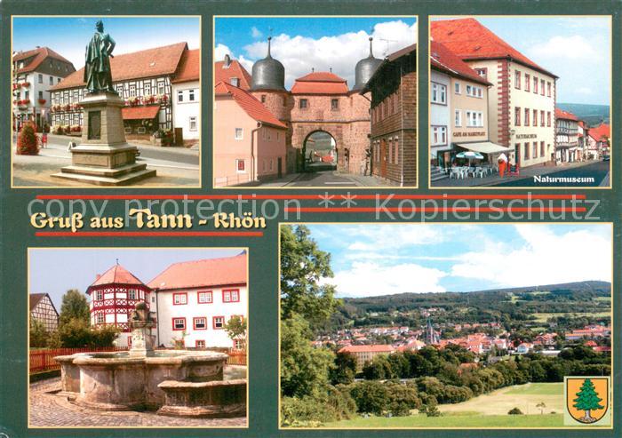 Tann Rhoen Denkmal Stadttor Naturmuseum Brunnen Panorama