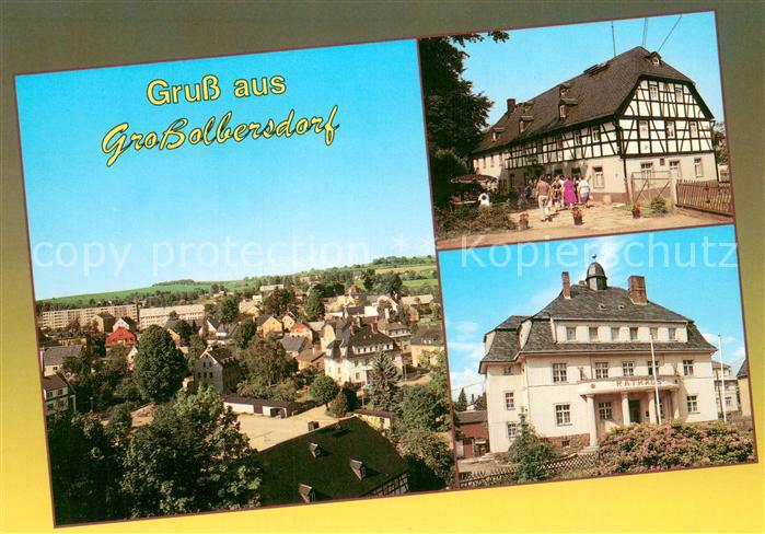 Grossolbersdorf Panorama Gaststaette Linde Rathaus