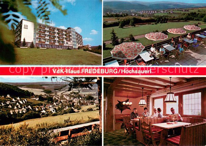 Schmallenberg VdK Haus Fredeburg Terrasse Panorama Gastraum