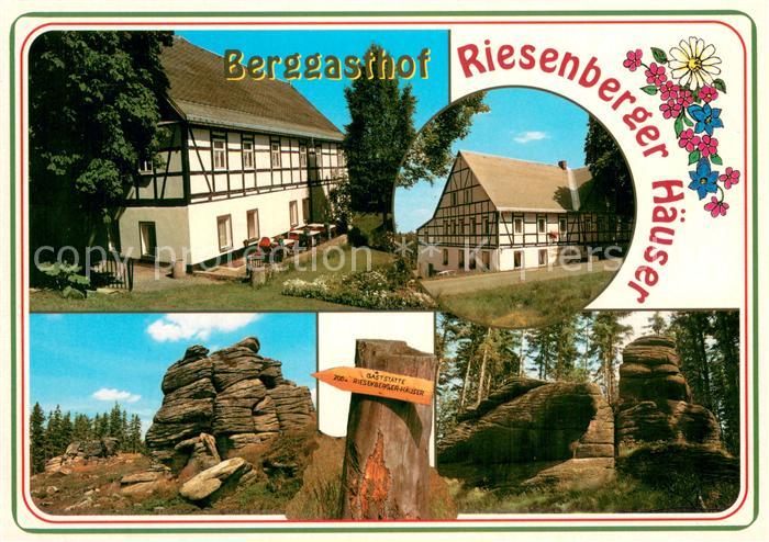 Johanngeorgenstadt Berggasthof Riesenberger Haeuser Felsengruppe Viergesellen Hi