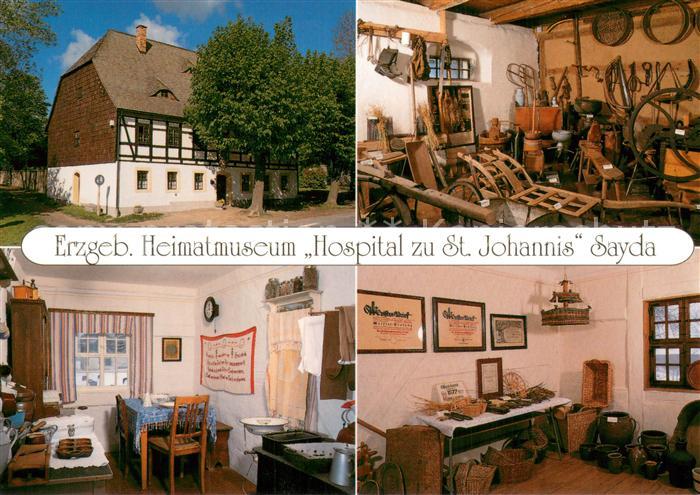 Sayda Erzgeb Heimatmuseum Hospital zu St Johannis Kueche und Handwerk um 1900 La