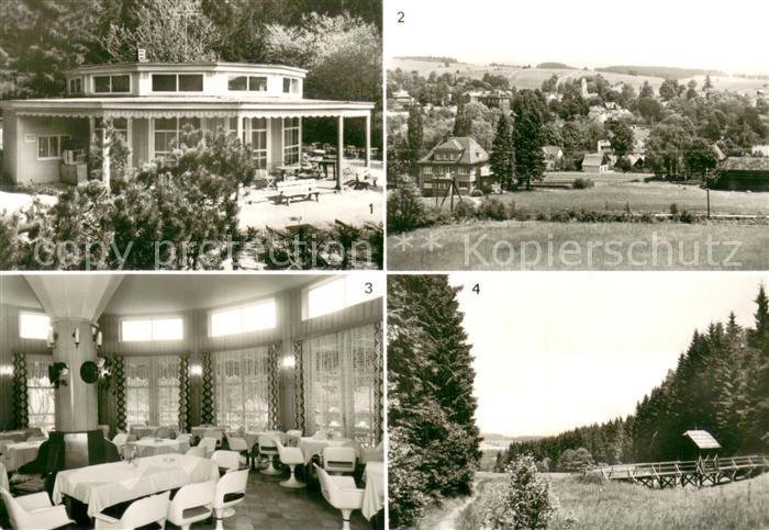 Bad Brambach Waldcafe Gastraum Sorgebachtal Panorama