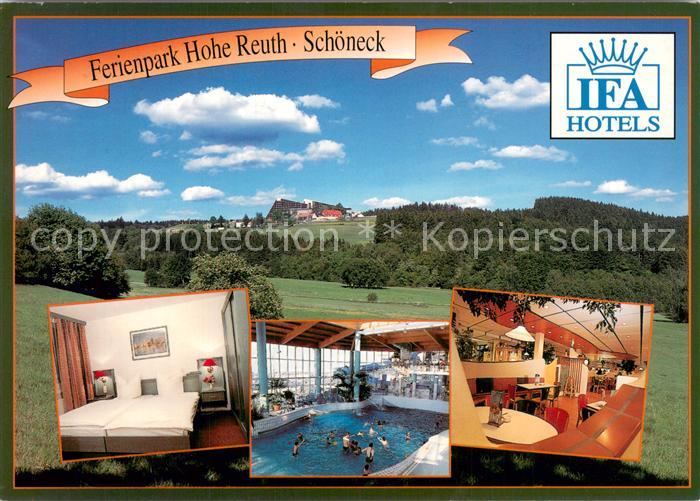 Schoeneck Vogtland Ferienpark Hohe Reuth Zimmer Hallenbad Gastraum