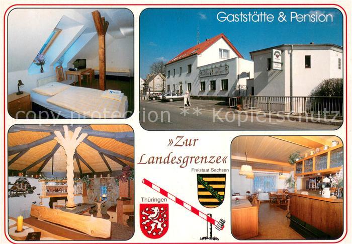 Fraureuth Gaststaette Pension Zur Landesgrenze Gastraeume Theke