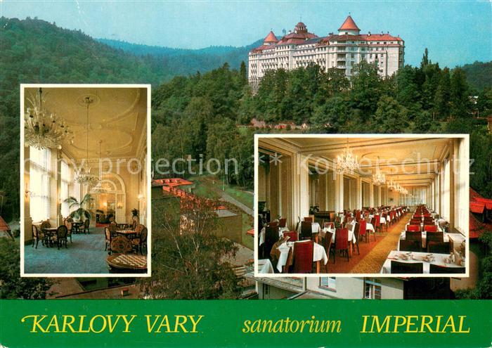 Karlovy Vary Karlsbad Sanatorium Imperial Foyer Speisesaal