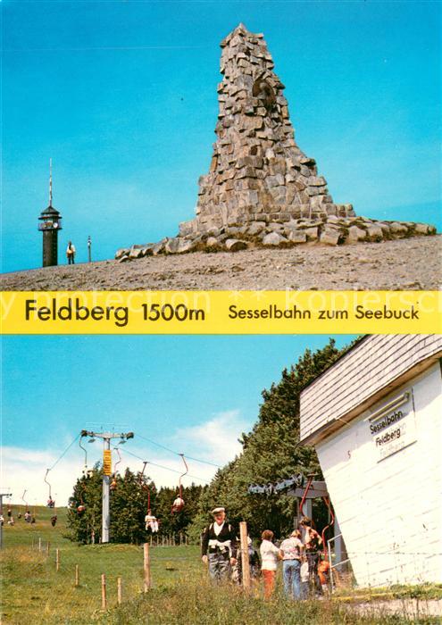 Feldberg 1450m Schwarzwald Bismarckturm Sesselbahn zum Seebuck