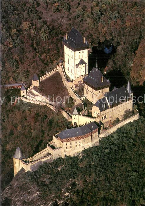 Karlstejn Hrad Karlstejn Fliegeraufnahme