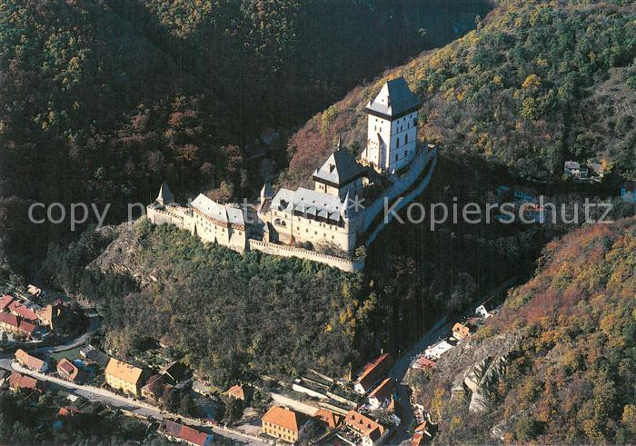 Karlstejn Hrad Karlstejn Fliegeraufnahme