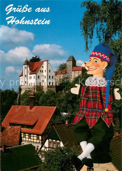 Hohnstein Saechsische Schweiz Schloss Kasperlefigur