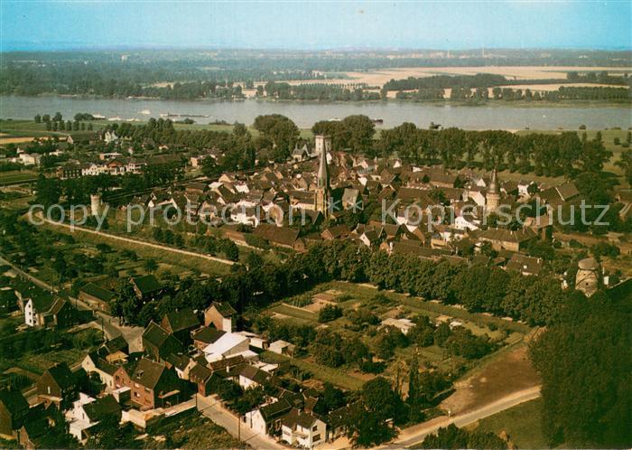 Zons Rhein Fliegeraufnahme