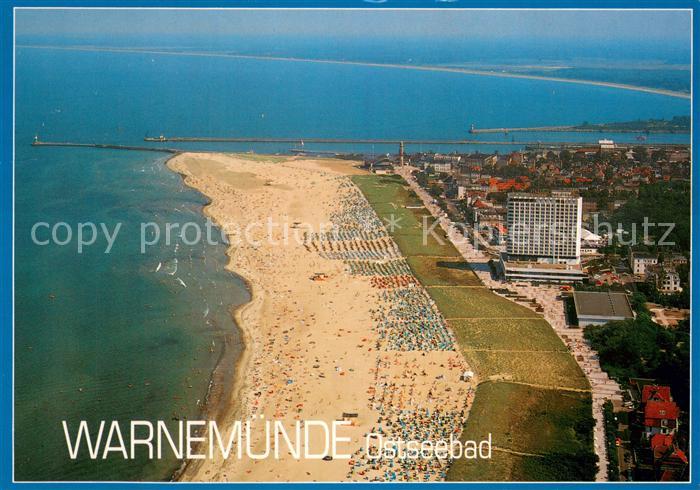 Warnemuende Ostseebad Fliegeraufnahme