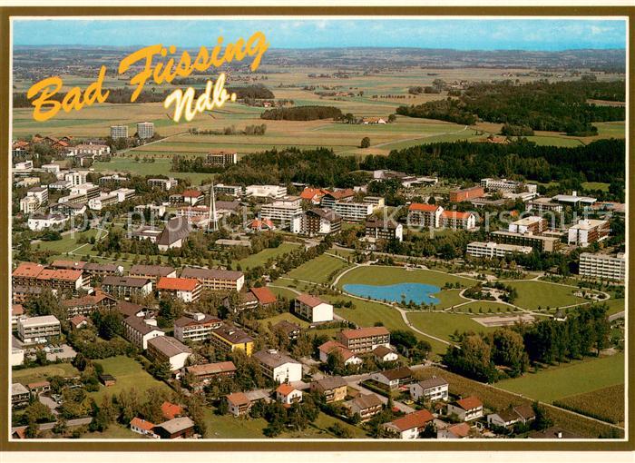 Bad Fuessing Thermalbad Freizeitpark Kurpark Kuranlagen Fliegeraufnahme